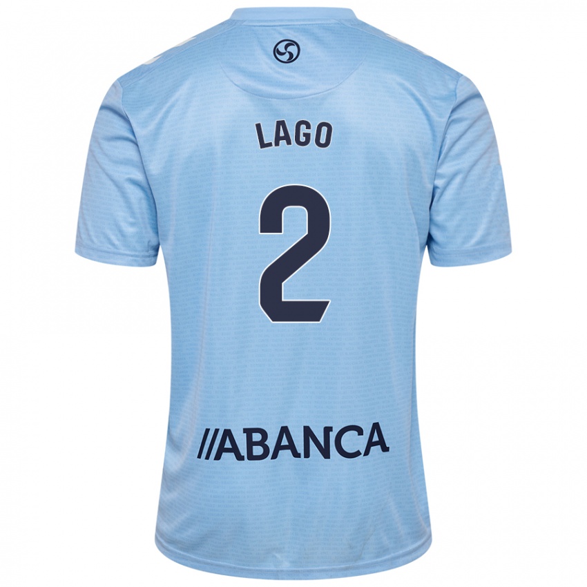 Niño Camiseta Yoel Lago #2 Azul Cielo 1ª Equipación 2024/25 La Camisa Argentina