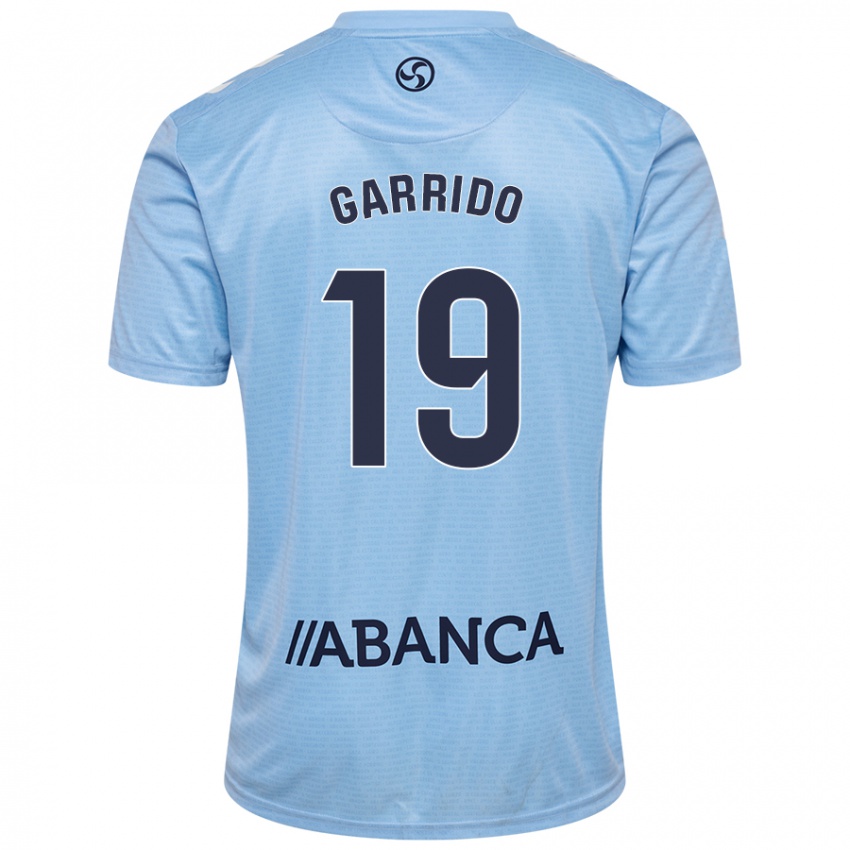 Niño Camiseta Manu Garrido #19 Azul Cielo 1ª Equipación 2024/25 La Camisa Argentina