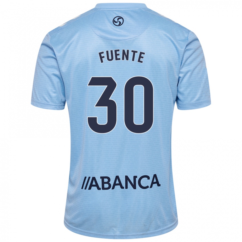 Niño Camiseta Mario Fuente #30 Azul Cielo 1ª Equipación 2024/25 La Camisa Argentina