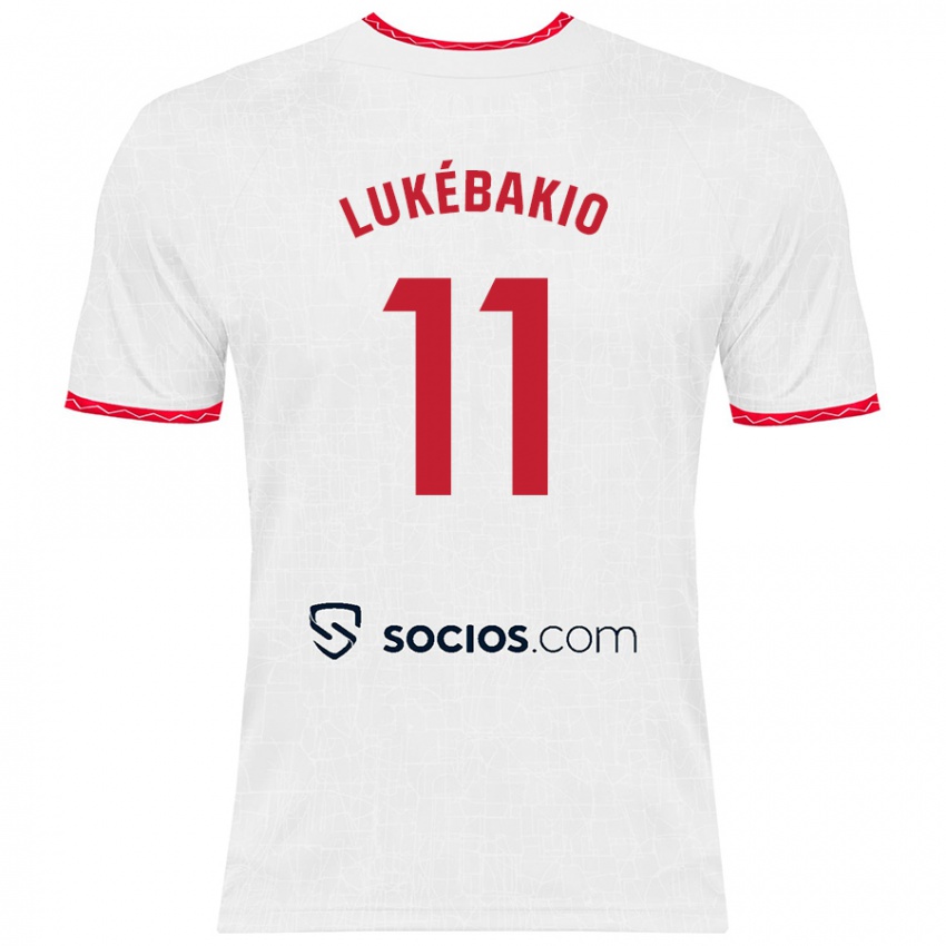 Niño Camiseta Dodi Lukébakio #11 Blanco Rojo 1ª Equipación 2024/25 La Camisa Argentina