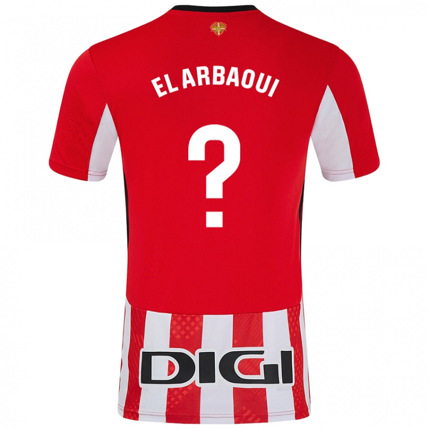 Niño Camiseta Ilyas El Arbaoui #0 Rojo Blanco 1ª Equipación 2024/25 La Camisa Argentina