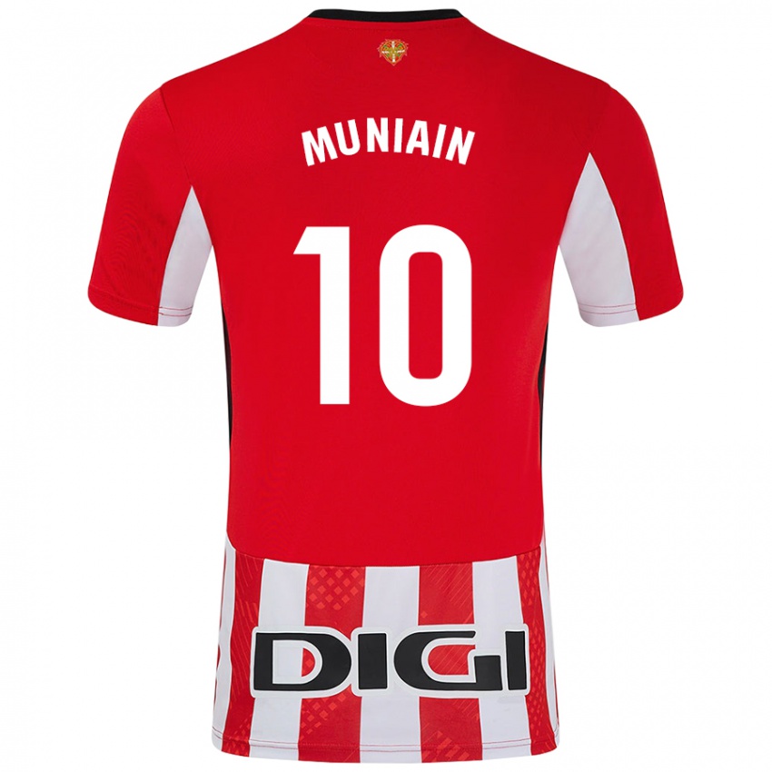 Niño Camiseta Iker Muniain #10 Rojo Blanco 1ª Equipación 2024/25 La Camisa Argentina