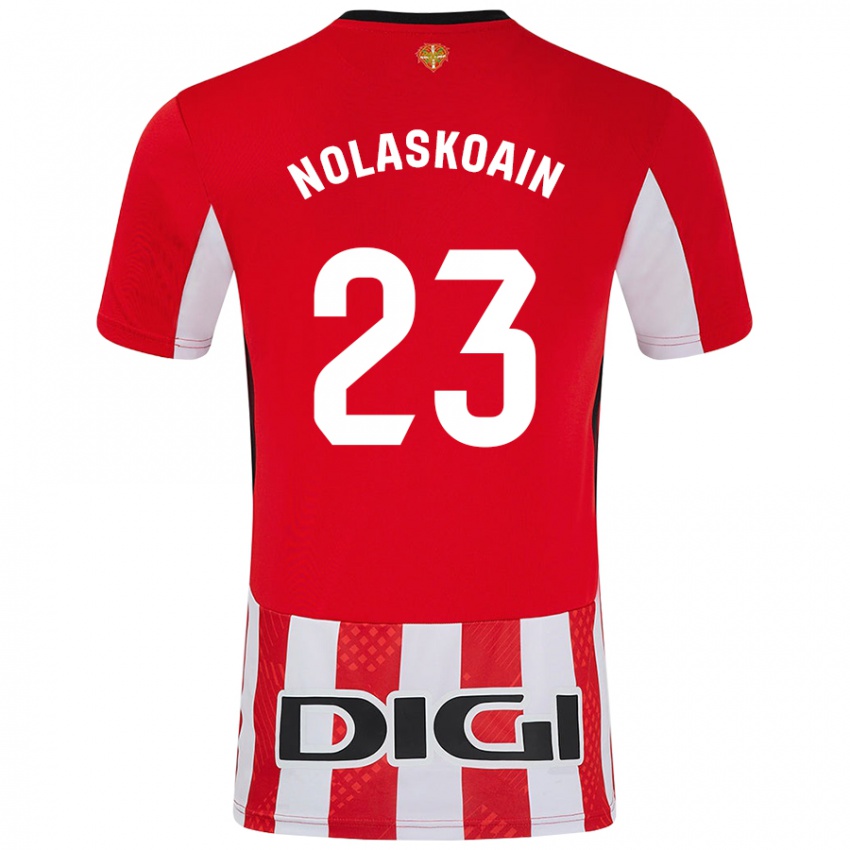 Niño Camiseta Peru Nolaskoain #23 Rojo Blanco 1ª Equipación 2024/25 La Camisa Argentina