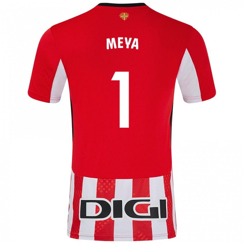 Niño Camiseta Aina Meya Bellot #1 Rojo Blanco 1ª Equipación 2024/25 La Camisa Argentina