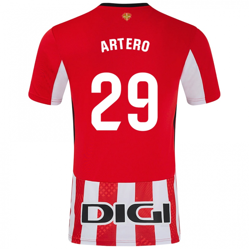 Niño Camiseta Marina Artero Moreno #29 Rojo Blanco 1ª Equipación 2024/25 La Camisa Argentina