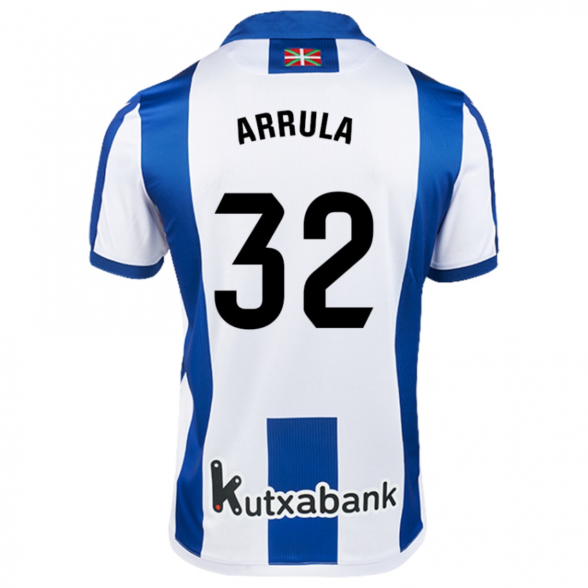 Niño Camiseta Julia Arrula #32 Blanco Azul 1ª Equipación 2024/25 La Camisa Argentina