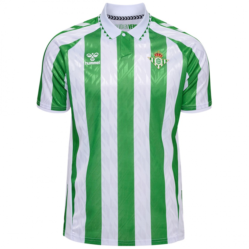 Niño Camiseta Cedric Bakambu #11 Verde Rayas Blancas 1ª Equipación 2024/25 La Camisa Argentina