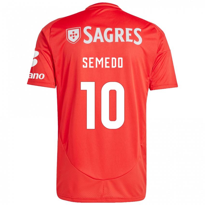 Niño Camiseta Andreson Semedo #10 Rojo Blanco 1ª Equipación 2024/25 La Camisa Argentina