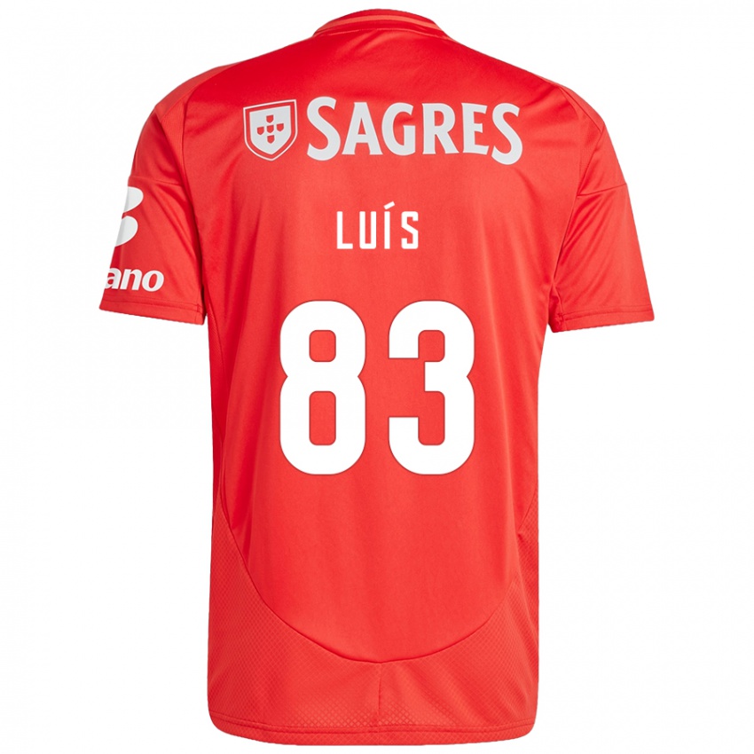 Niño Camiseta Rafael Luís #83 Rojo Blanco 1ª Equipación 2024/25 La Camisa Argentina