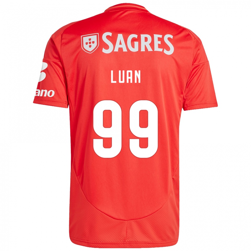 Niño Camiseta Luan #99 Rojo Blanco 1ª Equipación 2024/25 La Camisa Argentina