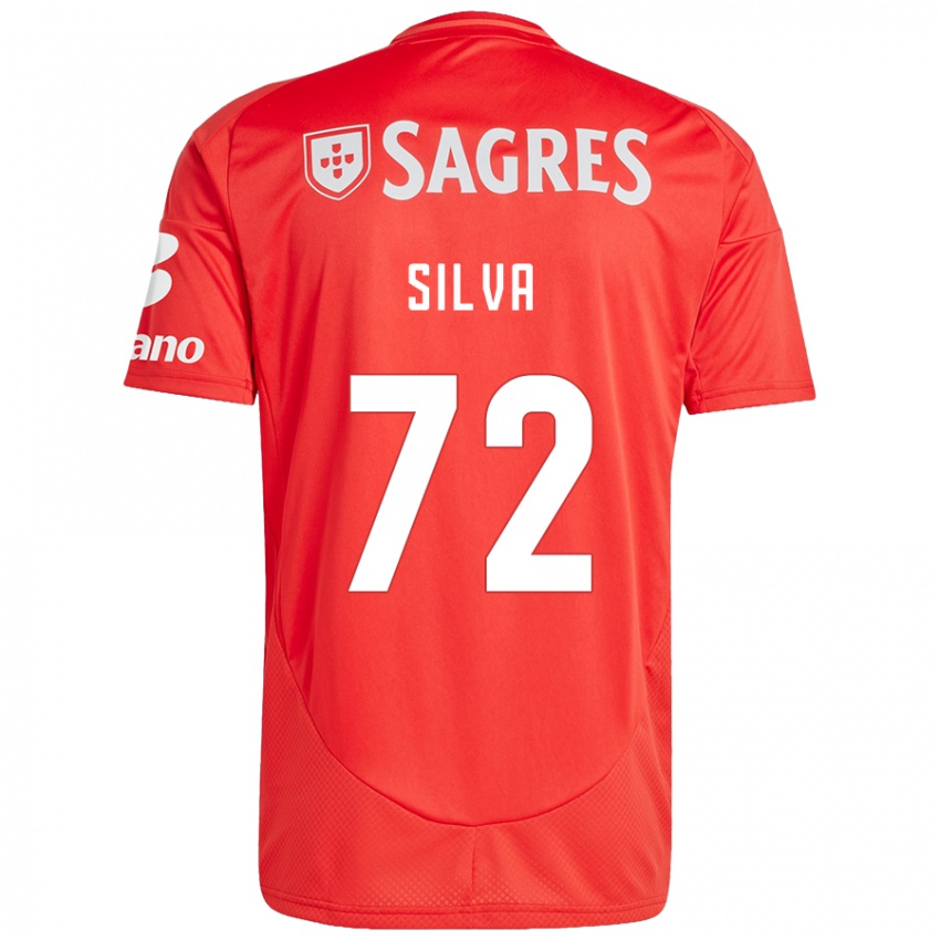 Niño Camiseta Matilde Silva #72 Rojo Blanco 1ª Equipación 2024/25 La Camisa Argentina