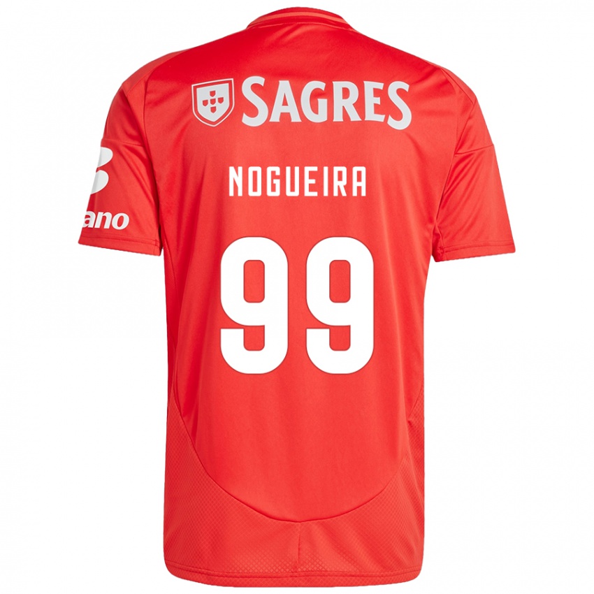 Niño Camiseta Beatriz Nogueira #99 Rojo Blanco 1ª Equipación 2024/25 La Camisa Argentina