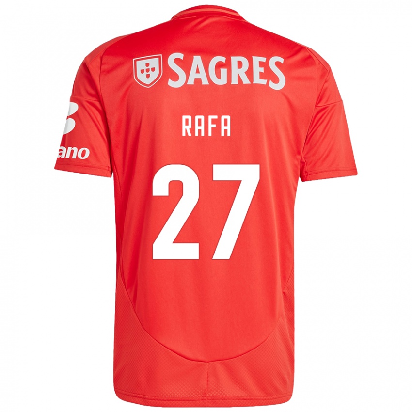 Niño Camiseta Rafa #27 Rojo Blanco 1ª Equipación 2024/25 La Camisa Argentina