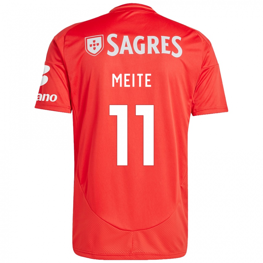 Niño Camiseta Soualiho Meite #11 Rojo Blanco 1ª Equipación 2024/25 La Camisa Argentina