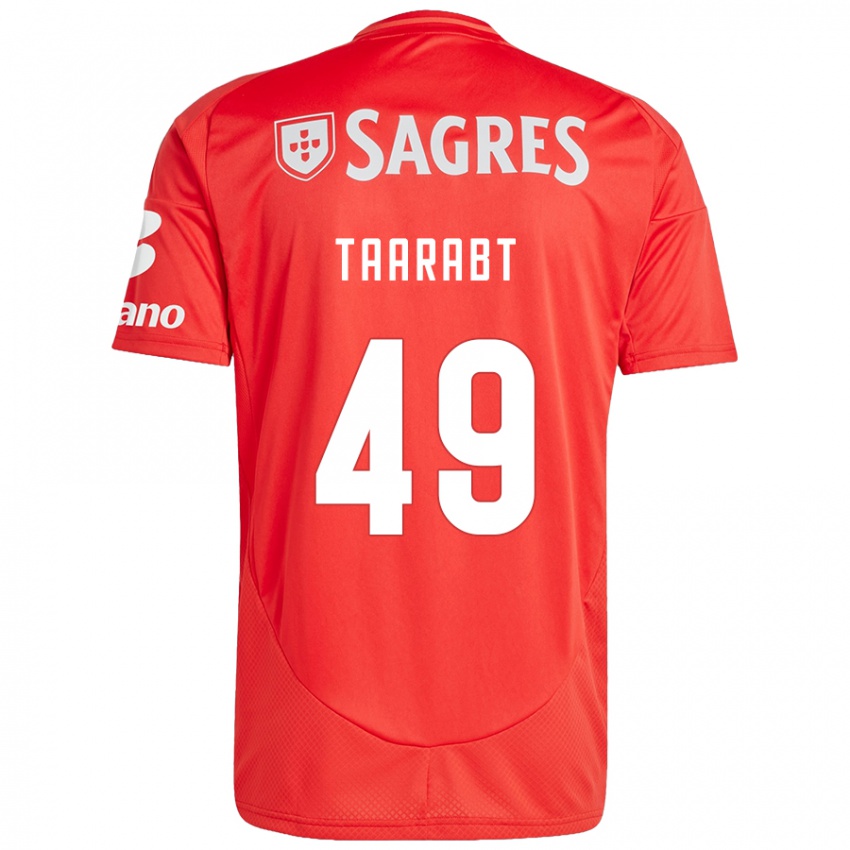 Niño Camiseta Adel Taarabt #49 Rojo Blanco 1ª Equipación 2024/25 La Camisa Argentina