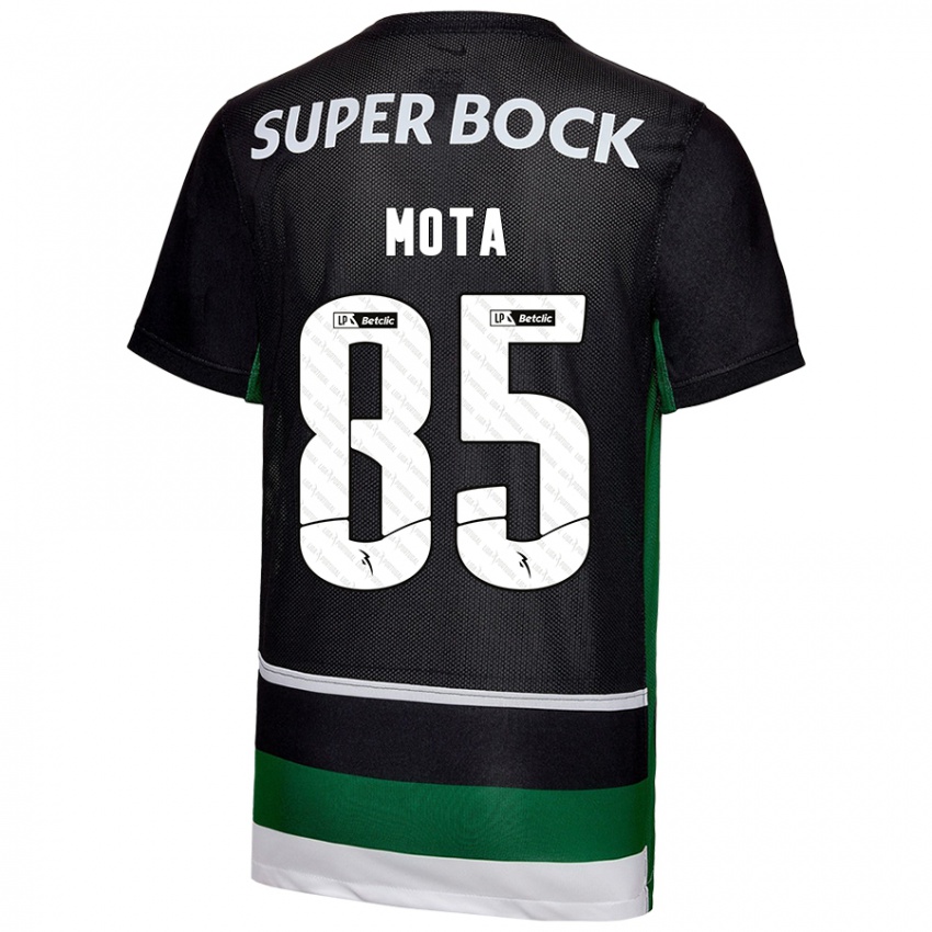 Niño Camiseta Rafael Mota #85 Negro Blanco Verde 1ª Equipación 2024/25 La Camisa Argentina