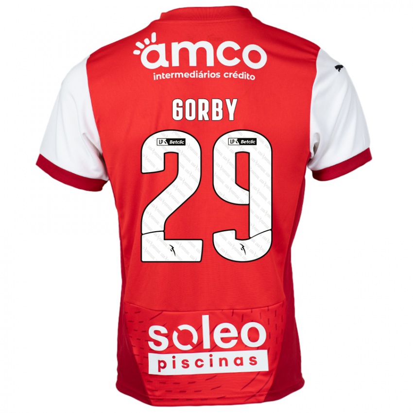 Niño Camiseta Gorby #29 Rojo Blanco 1ª Equipación 2024/25 La Camisa Argentina