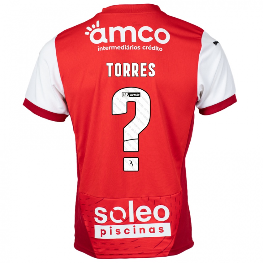 Niño Camiseta Marco Torres #0 Rojo Blanco 1ª Equipación 2024/25 La Camisa Argentina