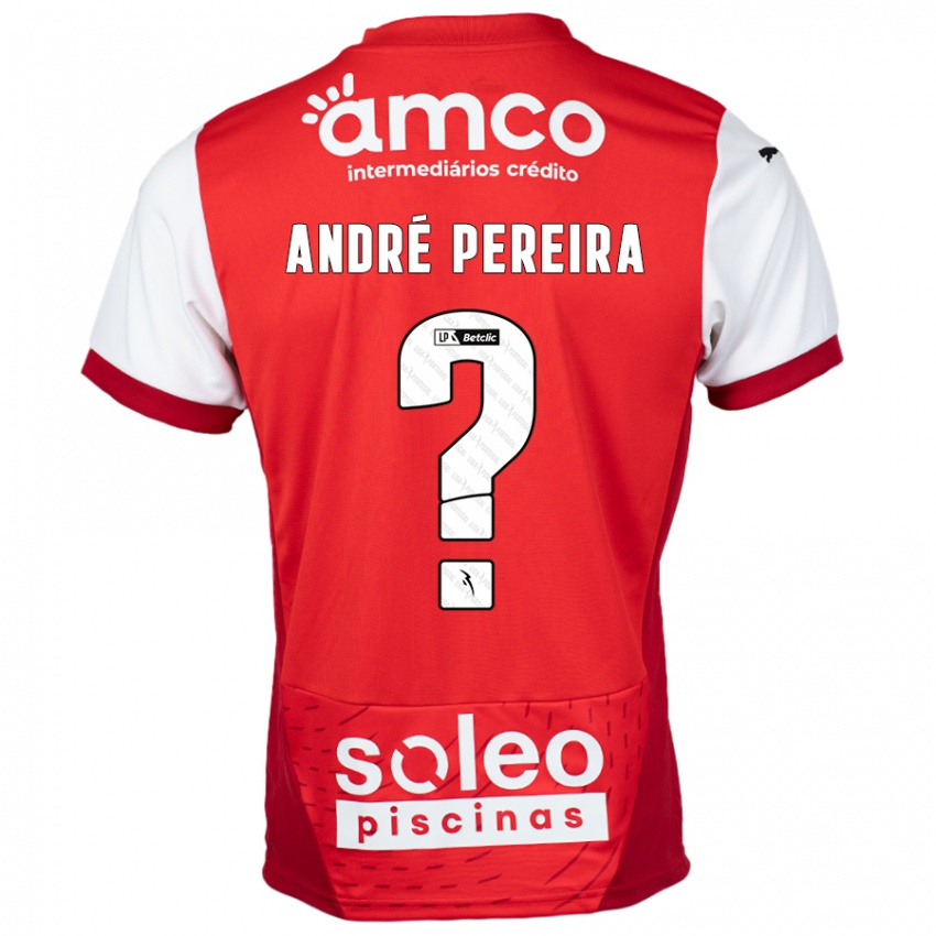 Niño Camiseta João André Pereira #0 Rojo Blanco 1ª Equipación 2024/25 La Camisa Argentina