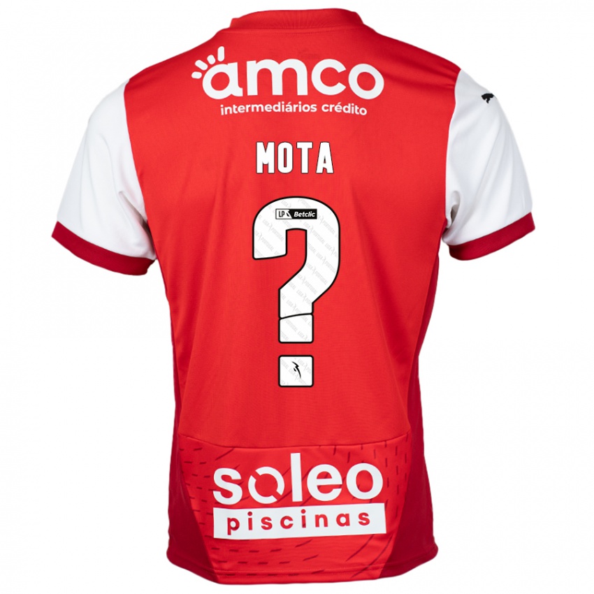 Niño Camiseta Edgar Mota #0 Rojo Blanco 1ª Equipación 2024/25 La Camisa Argentina