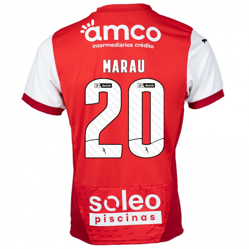 Niño Camiseta Madalena Marau #20 Rojo Blanco 1ª Equipación 2024/25 La Camisa Argentina