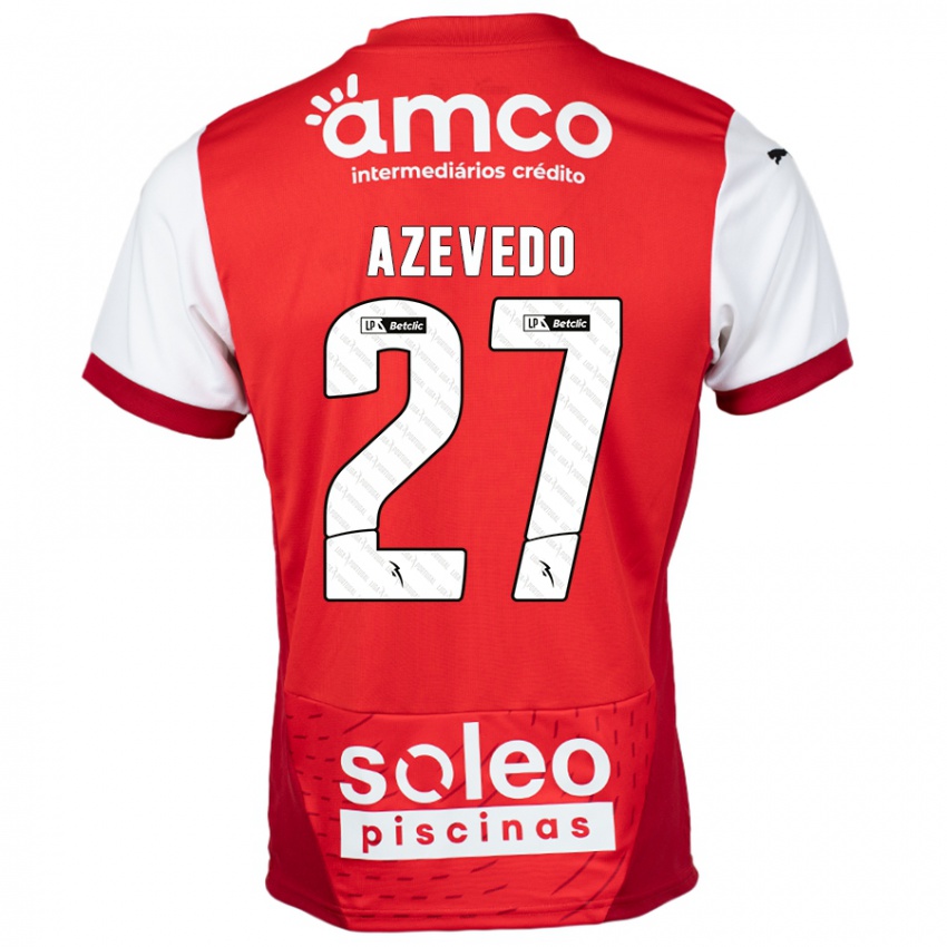 Niño Camiseta Mariana Azevedo #27 Rojo Blanco 1ª Equipación 2024/25 La Camisa Argentina