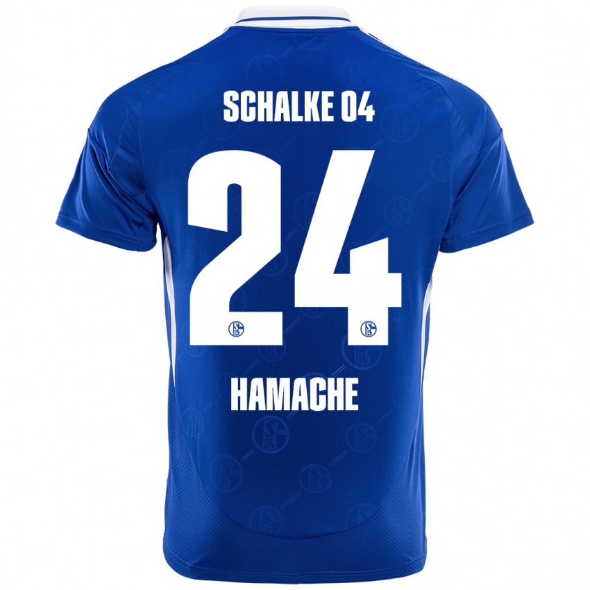 Niño Camiseta Ilyes Hamache #24 Azul Real 1ª Equipación 2024/25 La Camisa Argentina