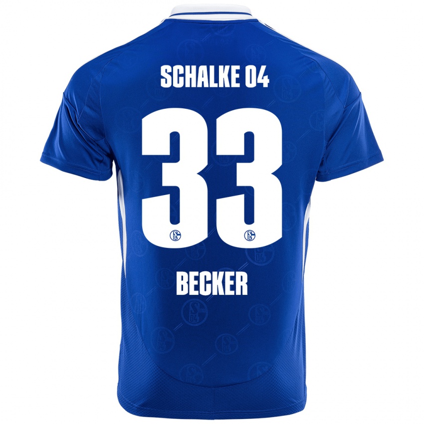 Niño Camiseta Vitalie Becker #33 Azul Real 1ª Equipación 2024/25 La Camisa Argentina