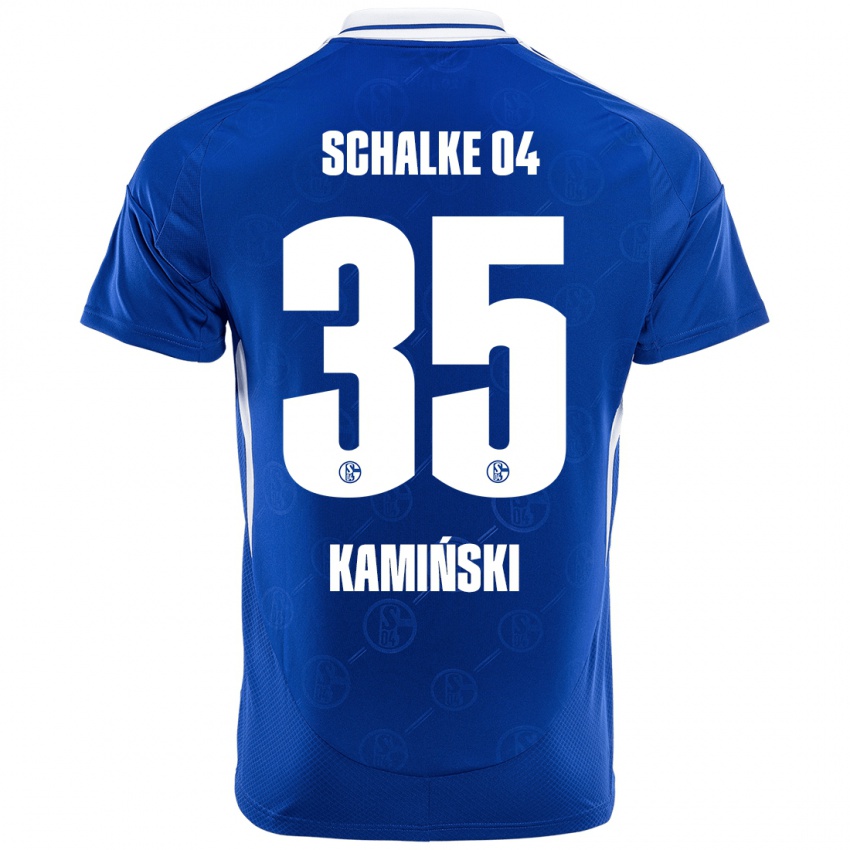 Niño Camiseta Marcin Kaminski #35 Azul Real 1ª Equipación 2024/25 La Camisa Argentina