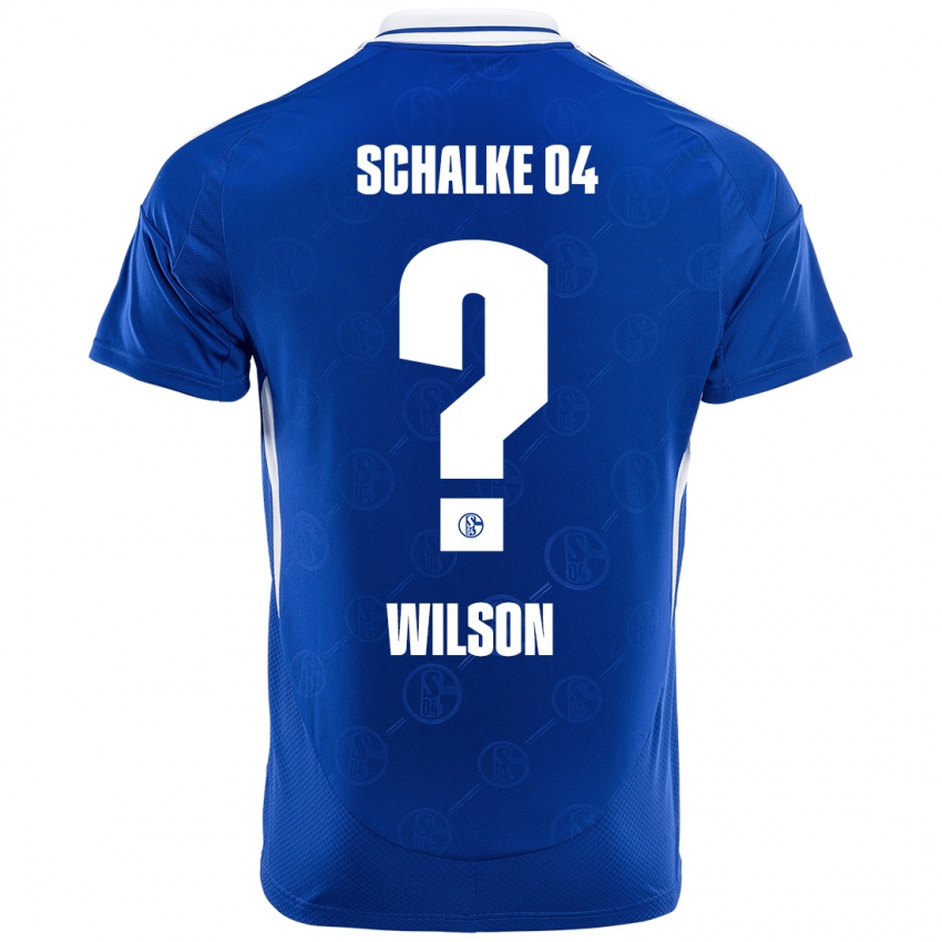 Niño Camiseta Clinton Wilson #0 Azul Real 1ª Equipación 2024/25 La Camisa Argentina