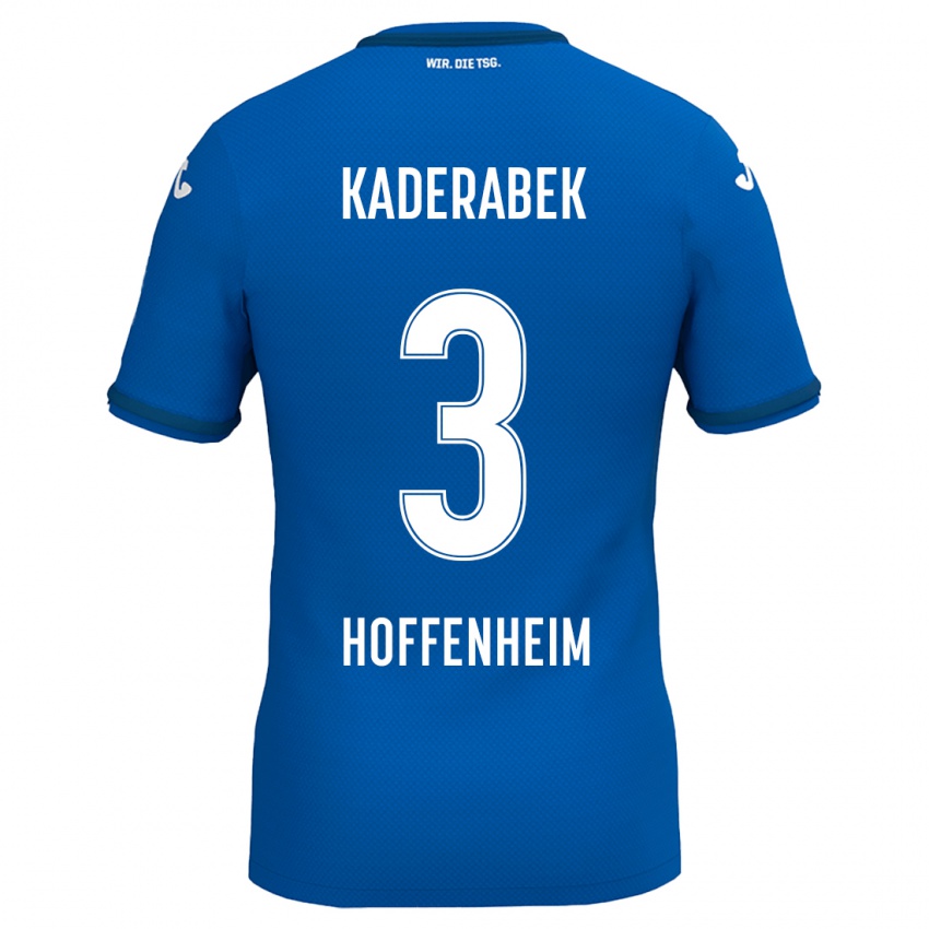 Niño Camiseta Pavel Kaderabek #3 Azul Real 1ª Equipación 2024/25 La Camisa Argentina