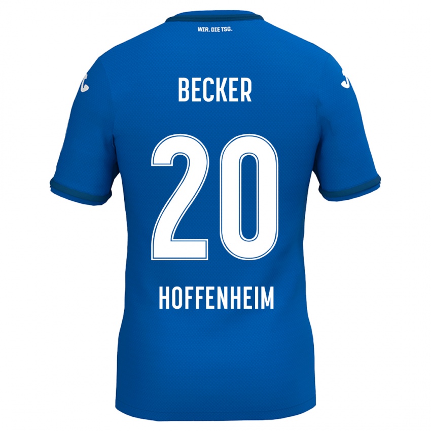 Niño Camiseta Finn Ole Becker #20 Azul Real 1ª Equipación 2024/25 La Camisa Argentina