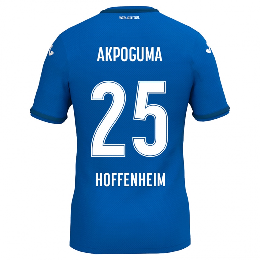 Niño Camiseta Kevin Akpoguma #25 Azul Real 1ª Equipación 2024/25 La Camisa Argentina