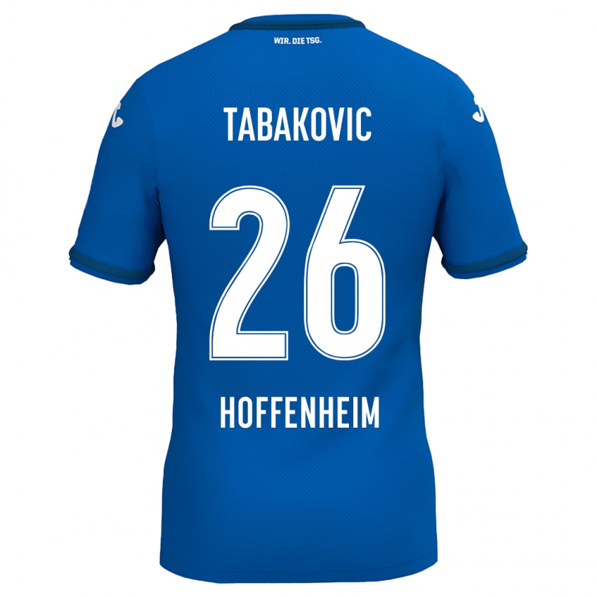 Niño Camiseta Haris Tabakovic #26 Azul Real 1ª Equipación 2024/25 La Camisa Argentina