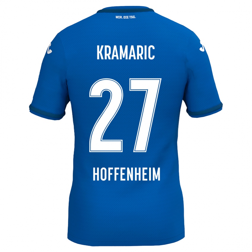 Niño Camiseta Andrej Kramaric #27 Azul Real 1ª Equipación 2024/25 La Camisa Argentina