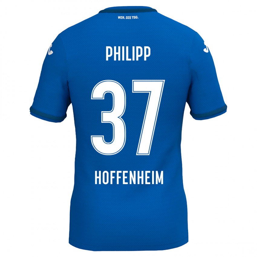 Niño Camiseta Luca Philipp #37 Azul Real 1ª Equipación 2024/25 La Camisa Argentina