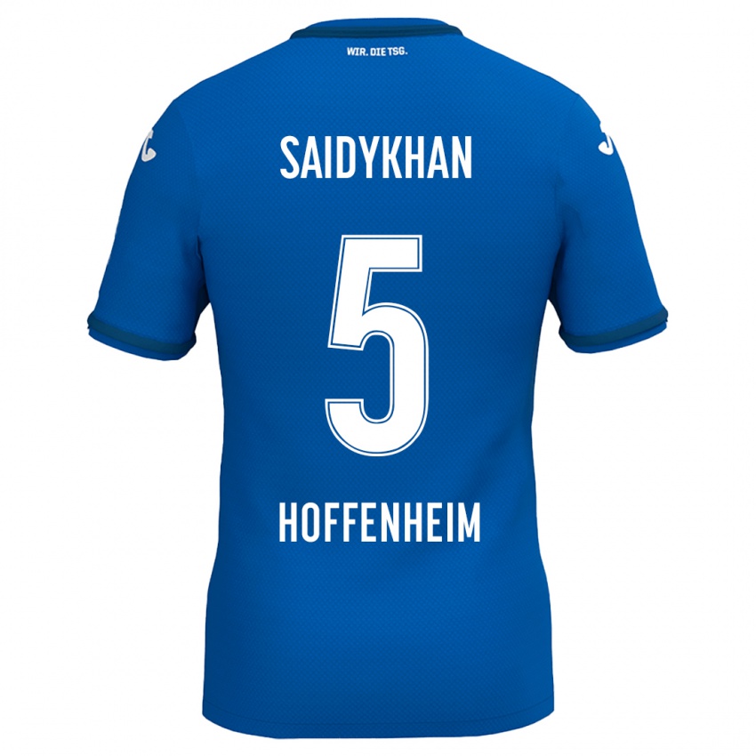 Niño Camiseta Ibrahim Saidykhan #5 Azul Real 1ª Equipación 2024/25 La Camisa Argentina