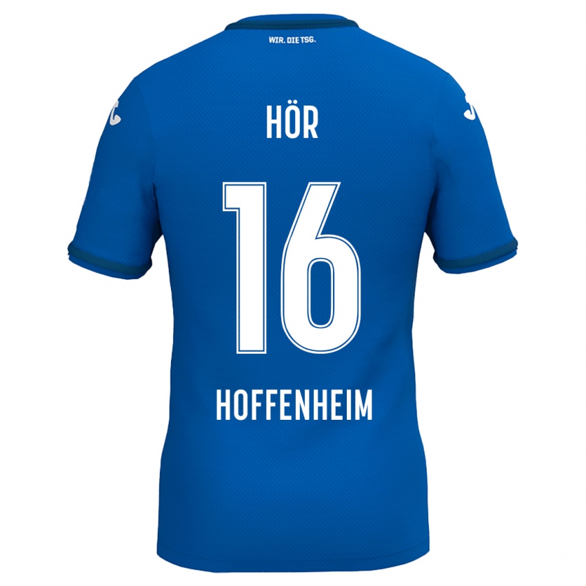 Niño Camiseta Yannis Hör #16 Azul Real 1ª Equipación 2024/25 La Camisa Argentina