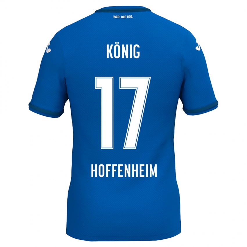 Niño Camiseta Noah König #17 Azul Real 1ª Equipación 2024/25 La Camisa Argentina