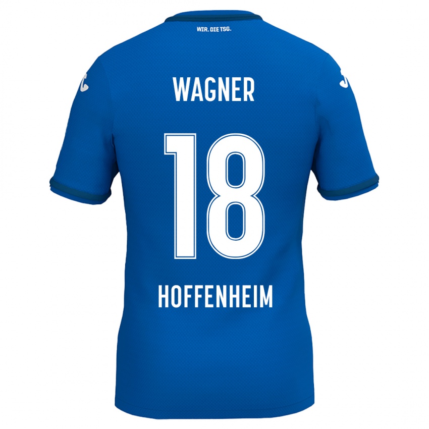 Niño Camiseta Ricardo Wagner #18 Azul Real 1ª Equipación 2024/25 La Camisa Argentina