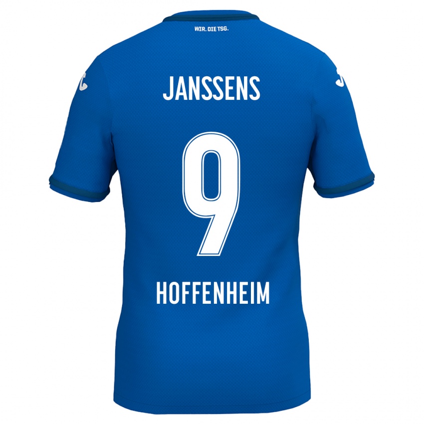 Niño Camiseta Jill Janssens #9 Azul Real 1ª Equipación 2024/25 La Camisa Argentina