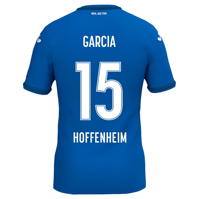 Niño Camiseta Marta Cazalla Garcia #15 Azul Real 1ª Equipación 2024/25 La Camisa Argentina