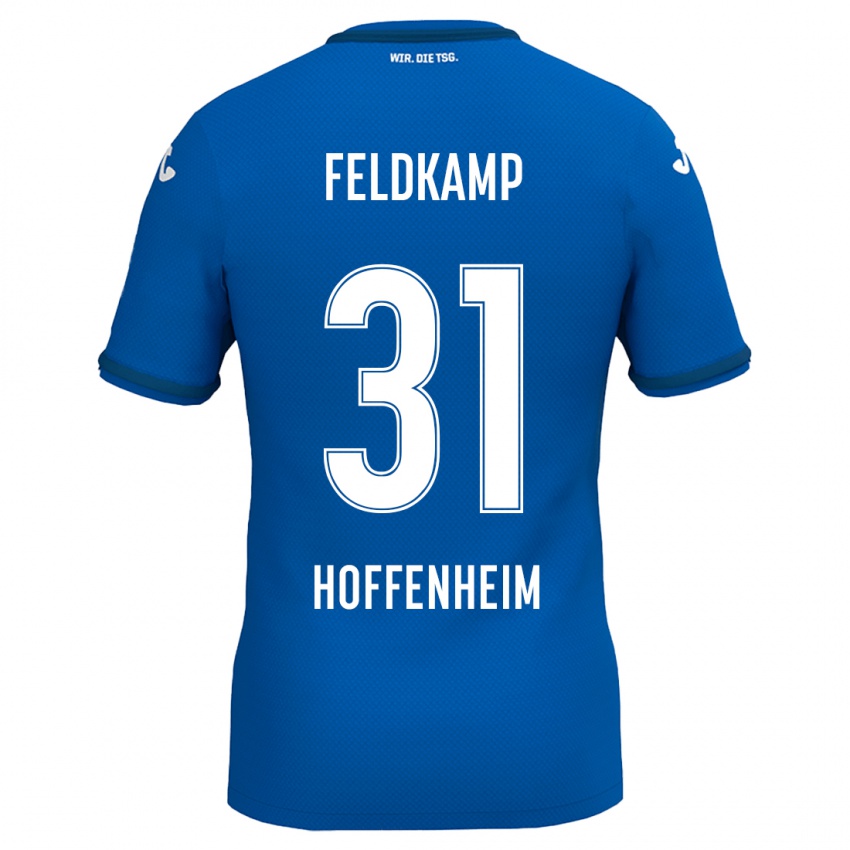 Niño Camiseta Jana Feldkamp #31 Azul Real 1ª Equipación 2024/25 La Camisa Argentina