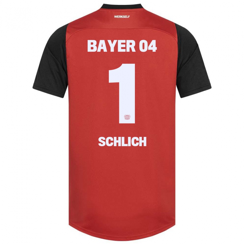 Niño Camiseta Jesper Schlich #1 Rojo Negro 1ª Equipación 2024/25 La Camisa Argentina