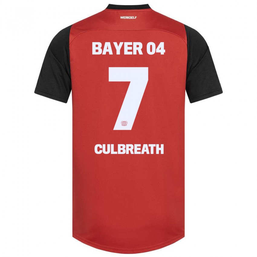 Niño Camiseta Montrell Culbreath #7 Rojo Negro 1ª Equipación 2024/25 La Camisa Argentina