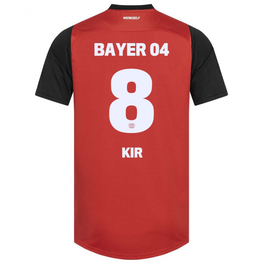 Niño Camiseta Burak Kir #8 Rojo Negro 1ª Equipación 2024/25 La Camisa Argentina