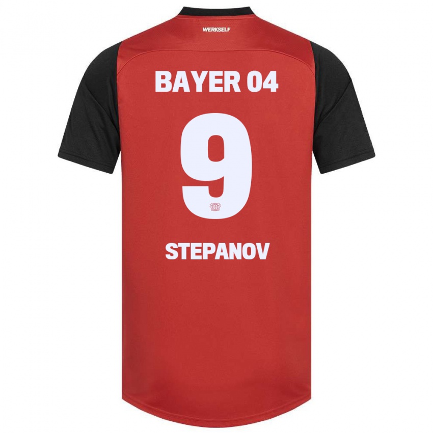 Niño Camiseta Artem Stepanov #9 Rojo Negro 1ª Equipación 2024/25 La Camisa Argentina