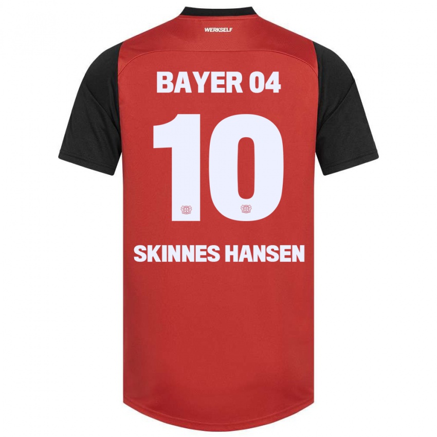 Niño Camiseta Synne Skinnes Hansen #10 Rojo Negro 1ª Equipación 2024/25 La Camisa Argentina