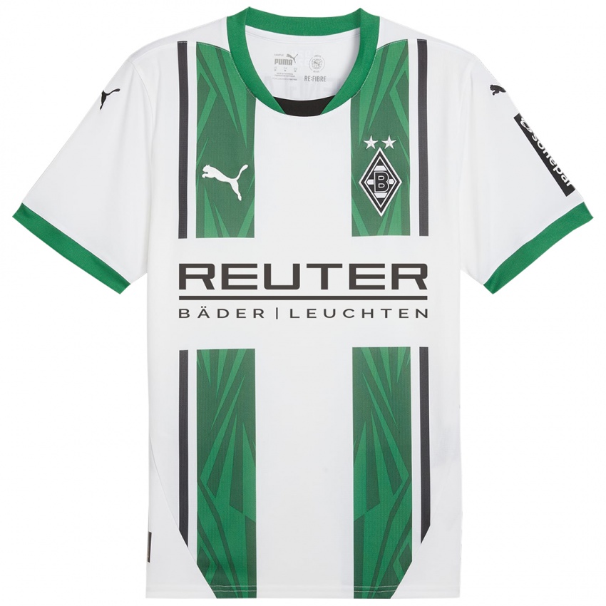 Niño Camiseta Fritz Fleck #0 Blanco Verde 1ª Equipación 2024/25 La Camisa Argentina