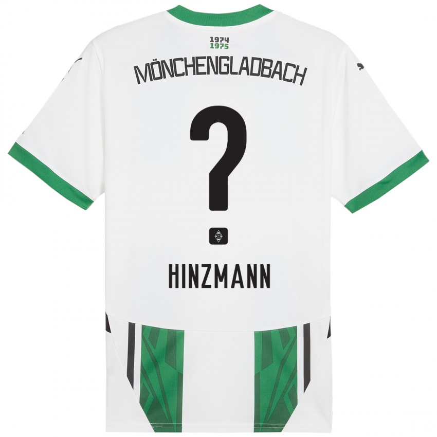 Niño Camiseta Sinan Hinzmann #0 Blanco Verde 1ª Equipación 2024/25 La Camisa Argentina